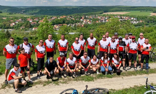 Gruppenfoto einer Mountainbike Tour 2019