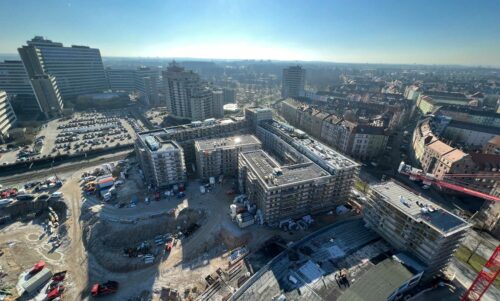 Luftaufnahme Baustelle Luitpoldviertel Nürnberg