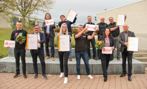 Gruppenbild Ausbildungsaward 2021 in Erfurt