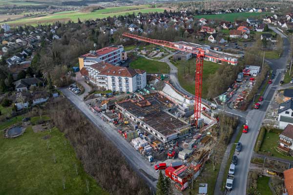 Baustellenfoto Altenheim Mellrichstadt