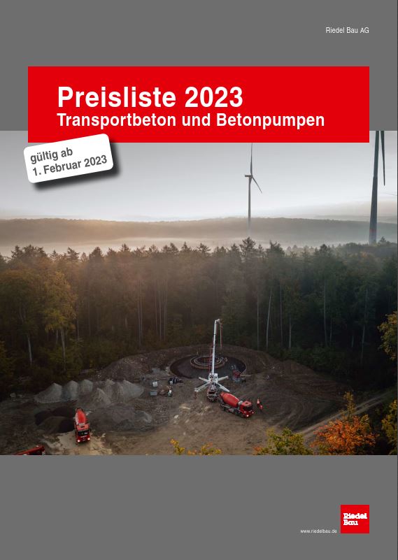 Betonliste für das jahr 2023