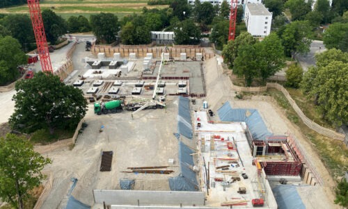 Schulcampus München Baustelle