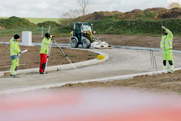 straßenbau baustelle