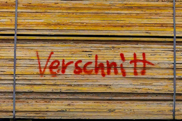 Verschnitt von Schalungstafeln