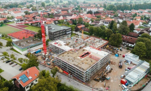 Baustelle Schule Holzkirchen