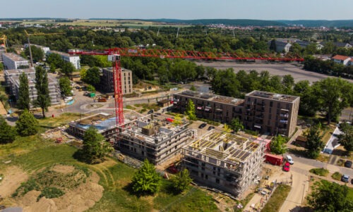 Baustelle Schweinfurt Bellevue SWG