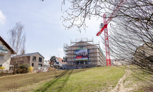 Baustelle zum Richtfest