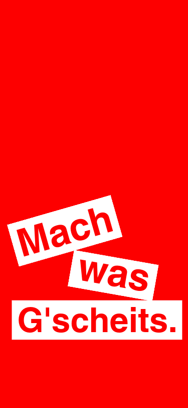 Was Gscheits Banner