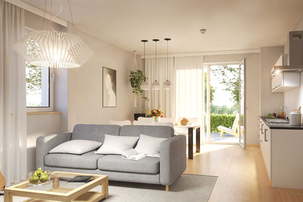 Visualisierung Wohnzimmer